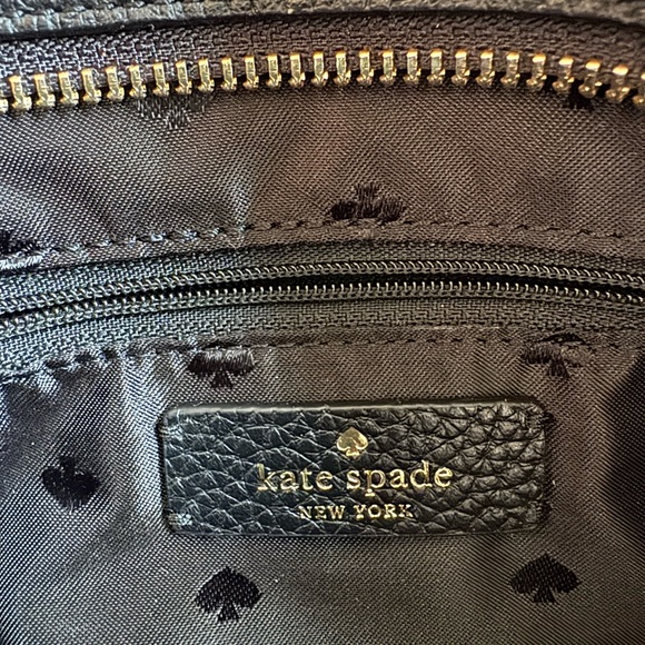 KATE SPADE New York Black Leather Medium Shoulder Bag NWOT - Picture 9 of 10